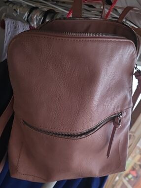 Universal Thread Pink Faux Leather Mini Backpack